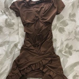 Tied Cut out dress